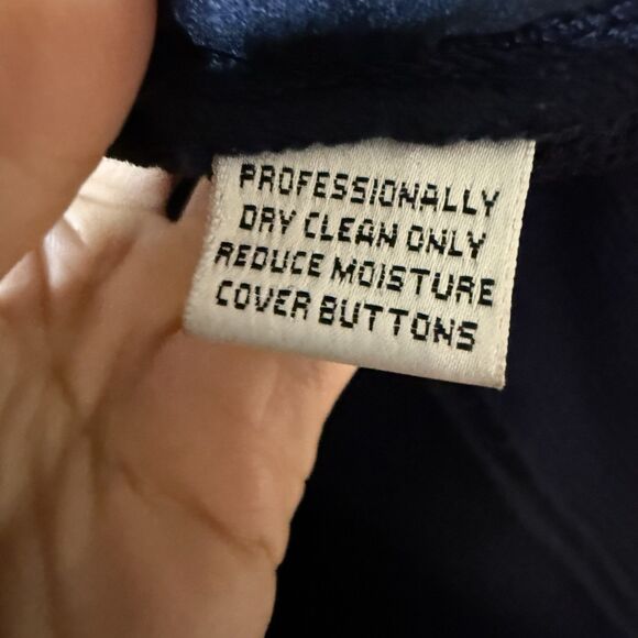 St. John Collection By Marie Gray Womens Four Button Santana Knit Jacket 10 Navy - Picture 11 of 13